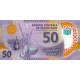 Moritanya 50 Ouguiya 2017 P#22 ÇİL/UNC Polimer Kağıt Para ön ve arka yüz