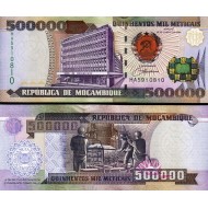 MOZAMBİK 500000 METICAIS 2003, P#142, Ç.A/ÇİL, ESKİ YABANCI KAĞIT PARA