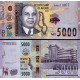 Malavi 5000 Kwacha 2024 P#71d ÇİL/UNC kağıt para