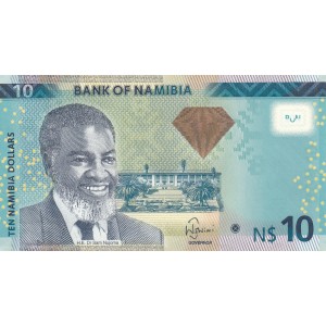 NAMİBİA 10 DOLAR 2013, P#11b, ÇİL, ESKİ YABANCI KAĞIT PARA