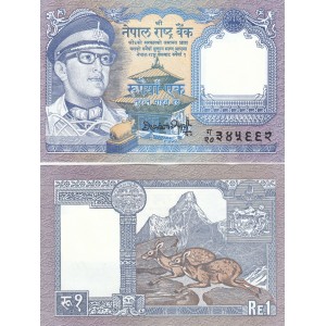 NEPAL 1 RUPİ 1991, P#22(5), ÇİL, ESKİ YABANCI KAĞIT PARA