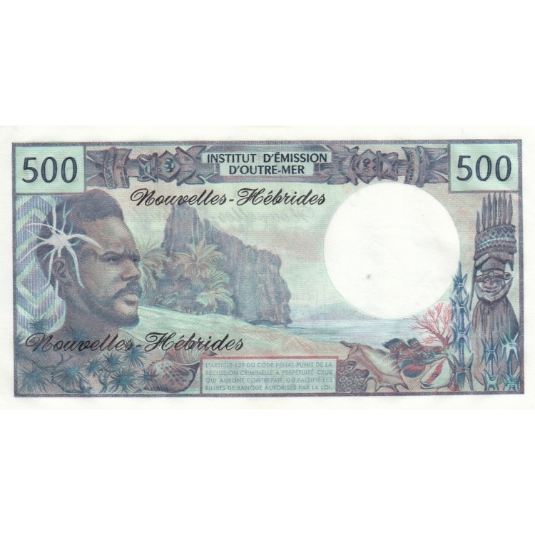 NEW HEBRİDES 500 FRANC 1979, P#19c, ÇİL, ESKİ YABANCI KAĞIT PARA NEW HEBRİDES 500 FRANC 1979, P#19c, ÇİL, ESKİ YABANCI KAĞIT PARA