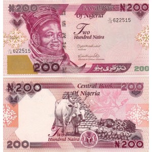 Nijerya 200 Naira 2024 (2) P#47c.2 ÇİL/UNC Kağıt Para