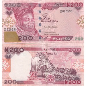 NİJERYA 200 NAİRA 2023, P#47, ÇİL, ESKİ YABANCI KAĞIT PARA