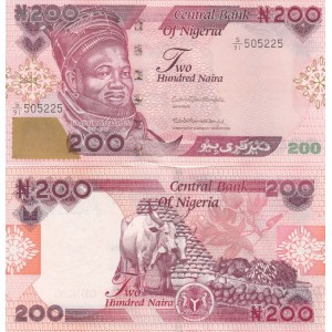NİJERYA 200 NAİRA 2023, P#47, ÇİL, ESKİ YABANCI KAĞIT PARA