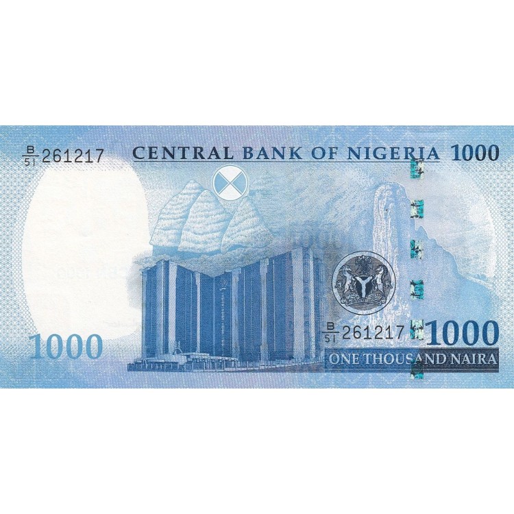Nijerya 1000 Naira 2024 (2) P#49c.2 ÇİL/UNC kağıt para