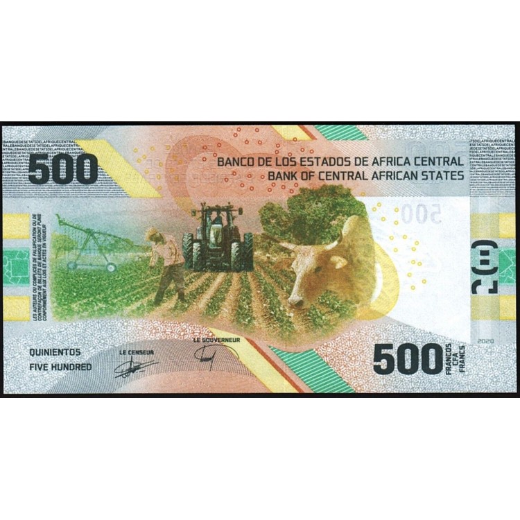 ORTA AFRİKA DEVLETLERİ 500 FRANK 2020, P#700, ÇİL, ESKİ YABANCI KAĞIT PARA ORTA AFRİKA DEVLETLERİ 500 FRANK 2020, P#700, ÇİL, ESKİ YABANCI KAĞIT PARA