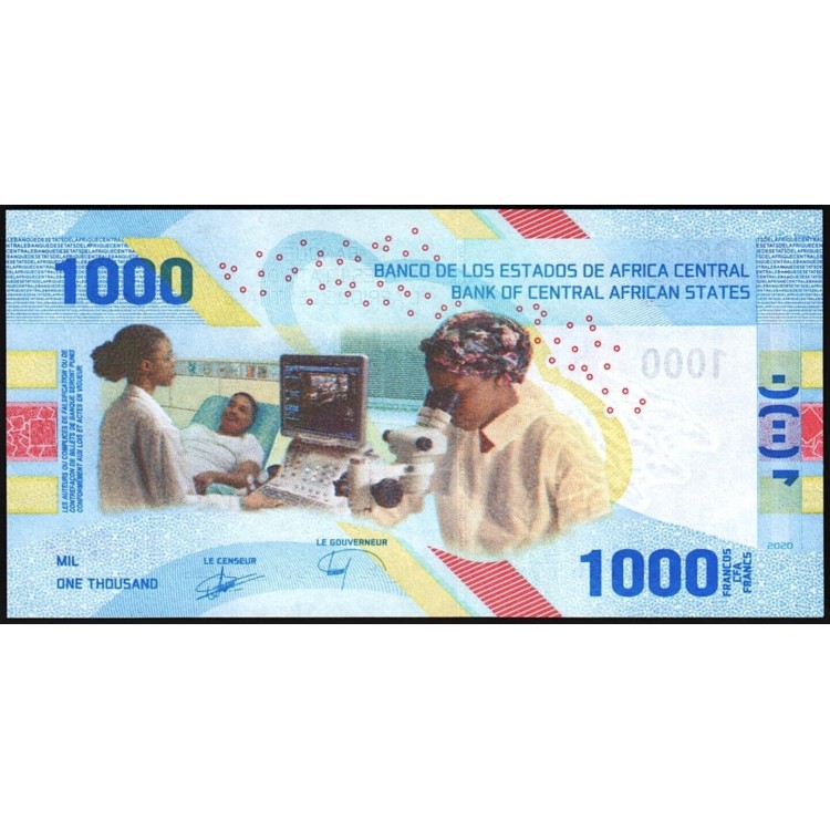 ORTA AFRİKA DEVLETLERİ 1000 FRANK 2020, P#701, ÇİL, ESKİ YABANCI KAĞIT PARA ORTA AFRİKA DEVLETLERİ 1000 FRANK 2020, P#701, ÇİL, ESKİ YABANCI KAĞIT PARA