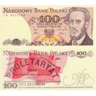 Polonya 100 Zyloti 1986 P#143e ÇİL/UNC Kağıt Para Polonya 100 Zyloti 1986 P#143e ÇİL/UNC Kağıt Para