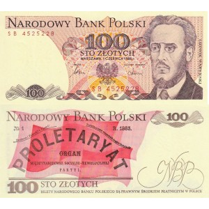 Polonya 100 Zyloti 1986 P#143e ÇİL/UNC Kağıt Para
