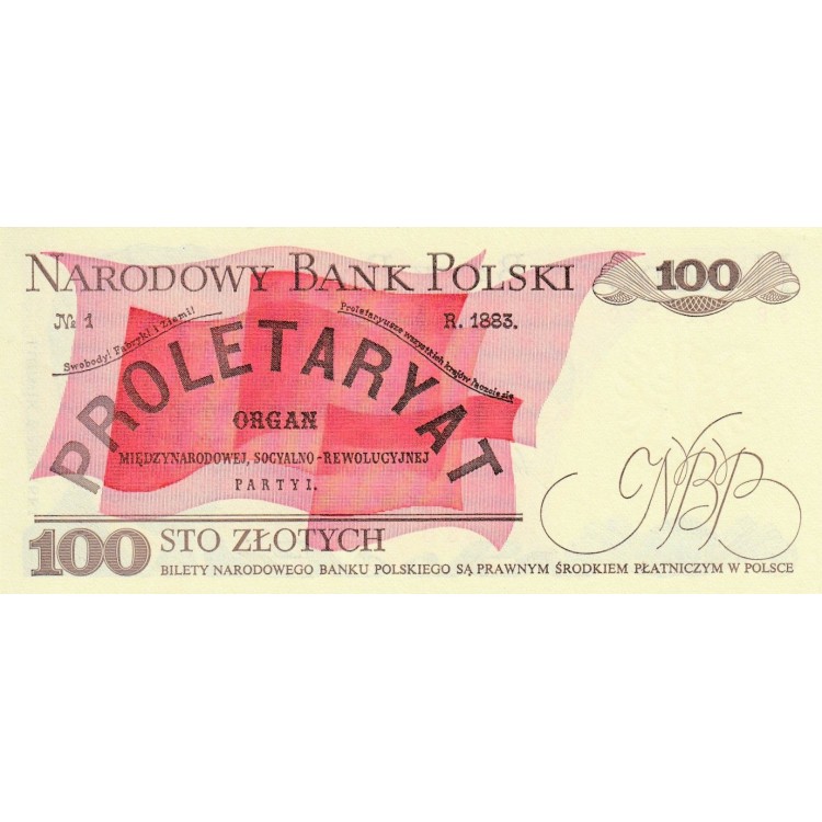 Polonya 100 Zlotych 1986 P#143e ÇİL/UNC banknot Polonya 100 Zlotych 1986 P#143e ÇİL UNC kağıt para
