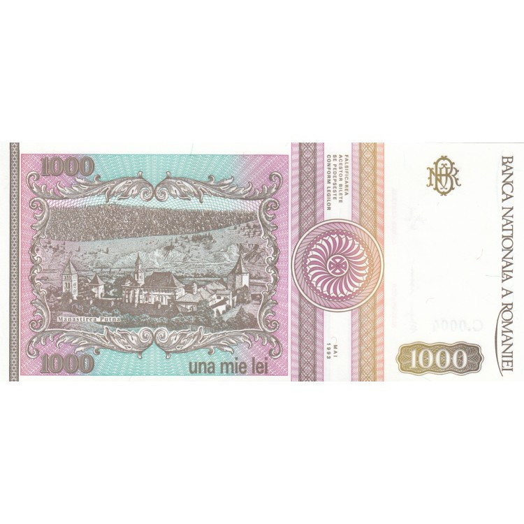 ROMANYA 1000 LEİ 1993, P#102, ÇİL, ESKİ YABANCI KAĞIT PARA ROMANYA 1000 LEİ 1993, P#102, ÇİL, ESKİ YABANCI KAĞIT PARA