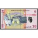 ROMANYA 10 LEİ 2018(2024) POLYMER, P#119, ÇİL, ESKİ YABANCI KAĞIT PARA