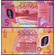 SAMOA 5 TALA 2023 POLYMER, P#47, ÇİL, ESKİ YABANCI KAĞIT PARA