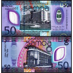 SAMOA 50 TALA 2025 POLYMER, P#50, ÇİL, ESKİ YABANCI KAĞIT PARA