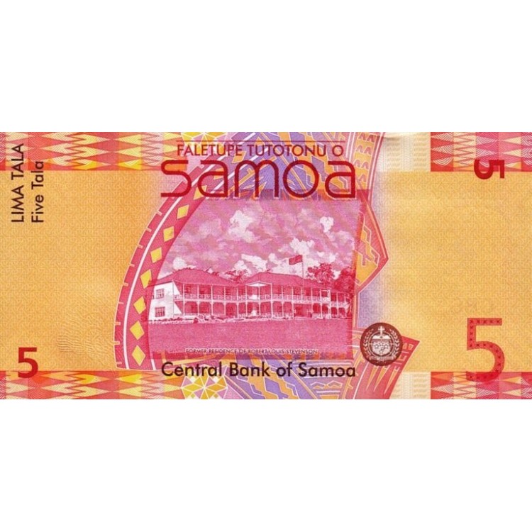 SAMOA 5 TALA 2017, P#38c, ÇİL, ESKİ YABANCI KAĞIT PARA SAMOA 5 TALA 2017, P#38c, ÇİL, ESKİ YABANCI KAĞIT PARA