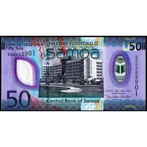 SAMOA 50 TALA 2025 POLYMER, P#50, ÇİL, ESKİ YABANCI KAĞIT PARA