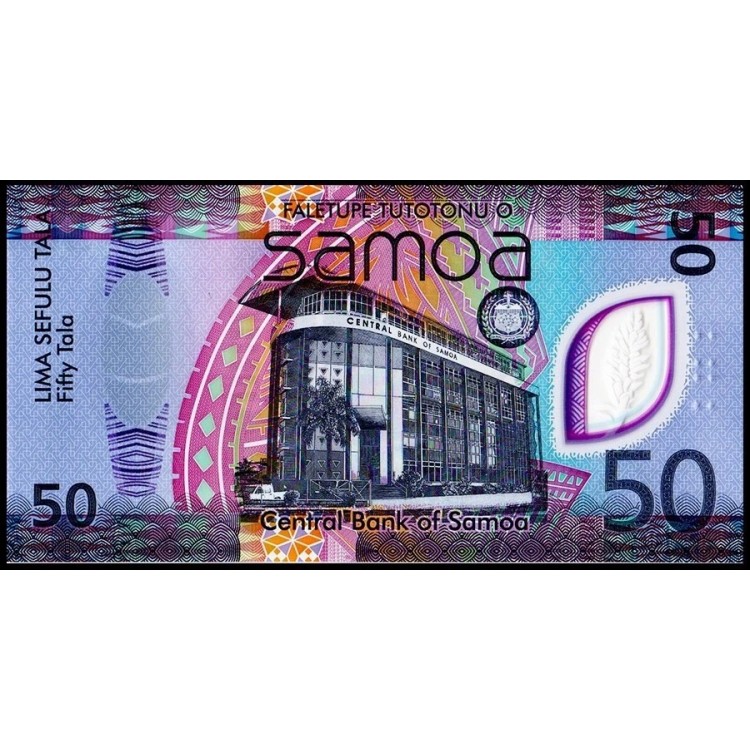 SAMOA 50 TALA 2025 POLYMER, P#50, ÇİL, ESKİ YABANCI KAĞIT PARA SAMOA 50 TALA 2025 POLYMER, P#50, ÇİL, ESKİ YABANCI KAĞIT PARA