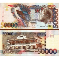 SAİNT THOMAS 50000 DOBRA 1996, P#68a, ÇİL, ESKİ YABANCI KAĞIT PARA