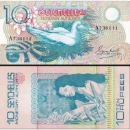 SEYŞELLER 10 RUPİ 1979 (Monetary Authority), P#23, ÇİL, ESKİ YABANCI KAĞIT PARA
