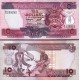 SOLOMON ADALARI 10 DOLAR 1986, P#15, ÇİL, ESKİ YABANCI KAĞIT PARA