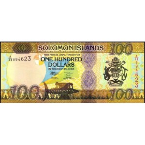 SOLOMON ADALARI 100 DOLAR 2023, P#36d ÇİL, ESKİ YABANCI KAĞIT PARA
