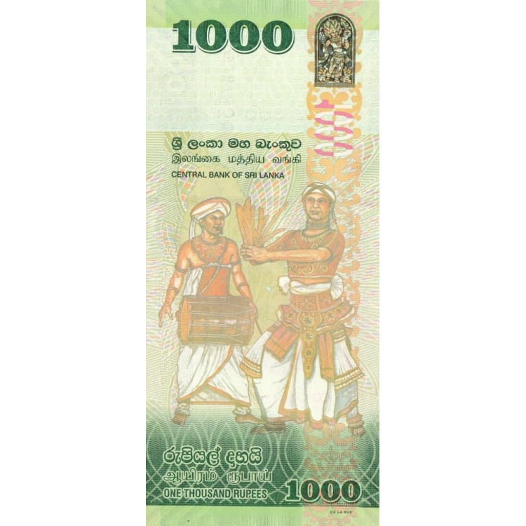 Sri Lanka 1000 Rupi 2022 P#127h banknot