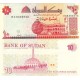 Sudan 10 Dinar 1993 P#52 ÇİL UNC kağıt banknot