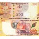 Swaziland 200 Emalangeni 2017 P#43 ÇİL/UNC Kağıt Para ön ve arka yüz banknot görseli