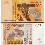 Senegal 500 Franc CFA 2012/2023 P#719Kl ÇİL Banknot