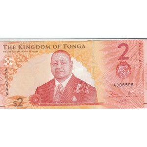 TONGA 2 PA'ANGA 2023, P#50, ÇİL, ESKİ YABANCI KAĞIT PARA TONGA 2 PA'ANGA 2023, P#50, ÇİL, ESKİ YABANCI KAĞIT PARA