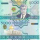 Türkmenistan 5000 Manat 2005 P#21 ÇİL/UNC banknot