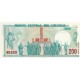 Uruguay 200 Nuevos Pesos 1986 P#66 ÇİL UNC kağıt para