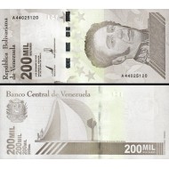 VENEZUELA 200000 BOLİVARES 2020, P#112, ÇİL, ESKİ YABANCI KAĞIT PARA VENEZUELA 200000 BOLİVARES 2020, P#112, ÇİL, ESKİ YABANCI KAĞIT PARA