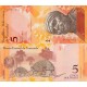 Venezuela 5 Bolívares 2014 P#89f ÇİL UNC kağıt para