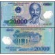 VİETNAM 20000 DONG POLYMER 2024, P#120, ÇİL, ESKİ YABANCI KAĞIT PARA