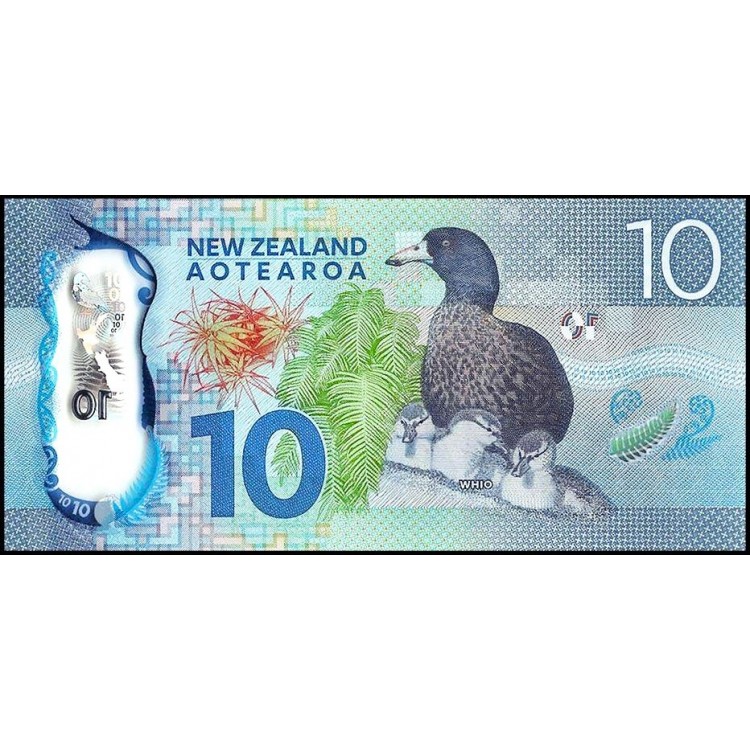 YENİ ZELANDA 10 DOLAR POLYMER 2015, P#192, ÇİL, ESKİ YABANCI KAĞIT PARA