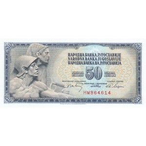 YUGOSLAVYA 50 DİNAR 1968, P#83b, ÇİL, ESKİ YABANCI KAĞIT PARA YUGOSLAVYA 50 DİNAR 1968, P#83b, ÇİL, ESKİ YABANCI KAĞIT PARA
