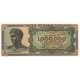 YUNANİSTAN 1000000 DRAHMİ 1944, P#127a(1), Ç.A/ÇİL, (LEKELİ)