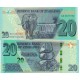 Zimbabve 20 Dollars 2020 P#104 ÇİL UNC kağıt para
