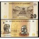 Zimbabwe 20 ZiG 2026 P#116 Banknot Zimbabwe 20 ZiG 2026 P#116 fil tasarımlı ÇİL banknot