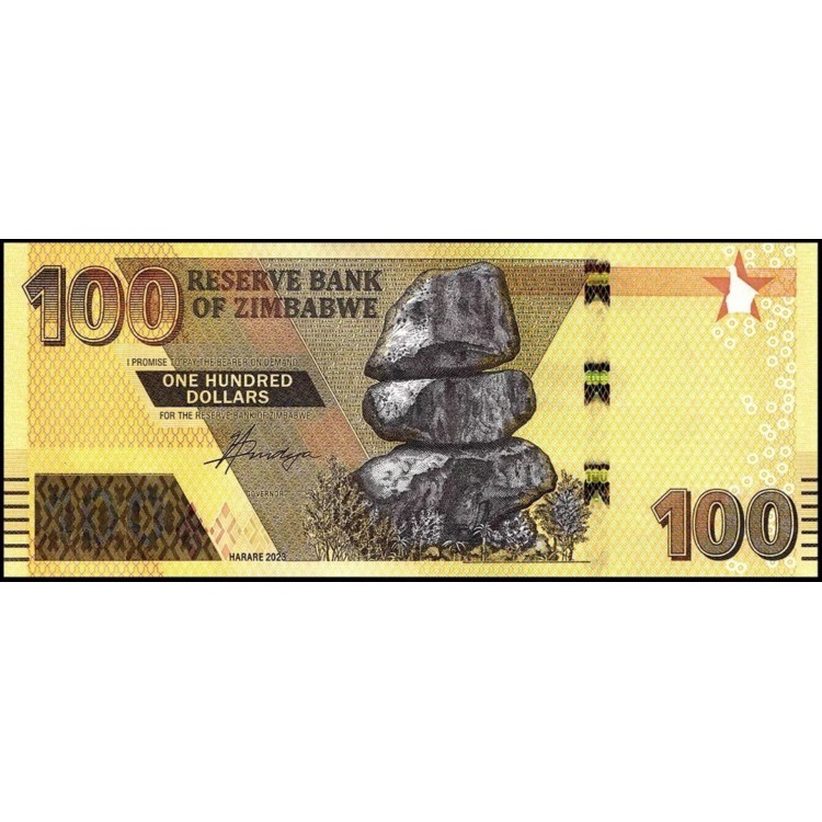 ZİMBABWE 100 DOLAR 2020, P#106, ÇİL, ESKİ YABANCI KAĞIT PARA ZİMBABWE 100 DOLAR 2020, P#106, ÇİL, ESKİ YABANCI KAĞIT PARA