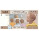 Çad 500 Frank 2002 P#606Ce ÇİL UNC kağıt banknot