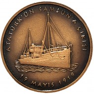 ATATÜRK'ÜN SAMSUN'A ÇIKIŞININ 100.YILI 2019, DARPHANE HATIRA BRONZ PARA, SERTİFİKALI ATATÜRK'ÜN SAMSUN'A ÇIKIŞININ 100.YILI 2019, DARPHANE HATIRA BRONZ PARA, SERTİFİKALI