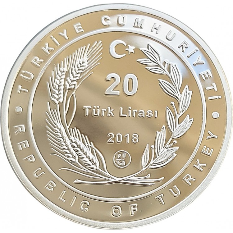 AZERBAYCAN CUMHURİYETİ’NİN KURULUŞUNUN 100. YILI 2018 GÜMÜŞ HATIRA PARASI SERTİFİKALI – 3Alp Koleksiyon Azerbaycan Cumhuriyeti 100 yıl 2018 darphane gümüş hatıra para sertifikalı görseli – 3Alp Koleksiyon