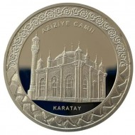 CAMİLER SERİSİ NO:3, AZİZİYE CAMİ 2023, DARPHANE HATIRA GÜMÜŞ PARA, SERTİFİKALI 