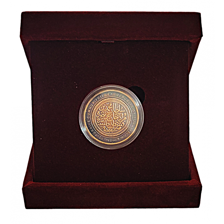 Darphane Kuruluşunun 555.Yıli Kadife Kutulu Bronz Hatıra Para Darphane Kutusunda Sertifikalı-2023 Darphane Kuruluşunun 555.Yıli Kadife Kutulu Bronz Hatıra Para Darphane Kutusunda Sertifikalı-2023