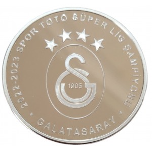 GALATASARAY 2022-2023 SEZONU SÜPER LİG ŞAMPİYONU 23.ŞAMPİYONLUK, DARPHANE HATIRA GÜMÜŞ , SERTİFİKALI 