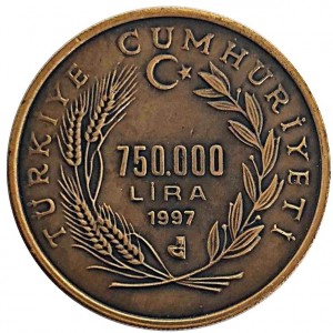 1. DÜNYA HAVA OYUNLARI, HEZARFEN AHMET ÇELEBİ 1997, DARPHANE HATIRA BRONZ PARA, SERTİFİKALI