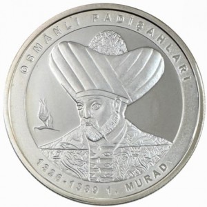 OSMANLI PADİŞAHLAR SERİSİ NO:3, I.MURAD 2021, DARPHANE HATIRA GÜMÜŞ PARA, SERTİFİKALI